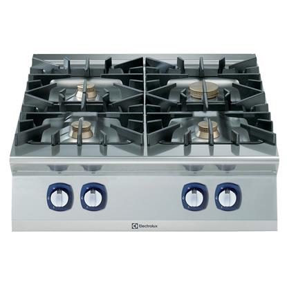 Modüler Pişirme Ekipmanları 900XP Gazlı 4-Açık Ateşii Setüstü Ocak